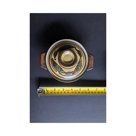 Vtg Otagiri Stoneware Individual Soup/Casserole Lidded Bowls Set of 2 - Picture 6 of 8